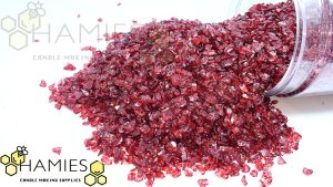 احجار احمر غامق زجاج صغير