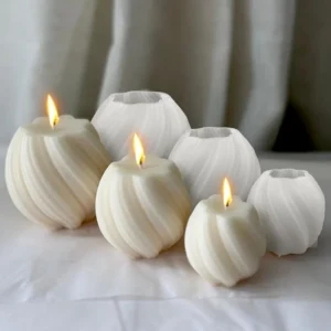 طقم شمع دوامه ٣ قطع